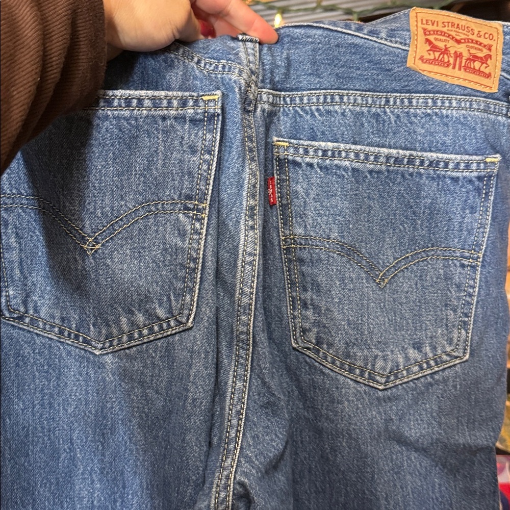 Levi's Blue Denim Jeans low pro straigh - Picture 4 of 5